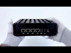 Intel N100 4 LAN Dual COM Mini PC industriel sans ventilateur avec WIFI DDR4 16G RAM sous Windows Linux