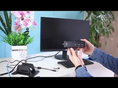 Unique Ethernet Mini PC sans ventilateur 6USB Interfaces Protable Ordinateur pour le bureau à domicile