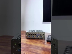 Processeur Intel Core I7-10510U avec quatre LAN et six COMs Mini PC industriel