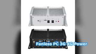 PC industriel sans ventilateur 3G 4G double LAN COM