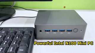 Intel N100 Processeur Dual LAN Mini PC avec quatre USB DDR4 46 Go de RAM Pour le bureau à domicile