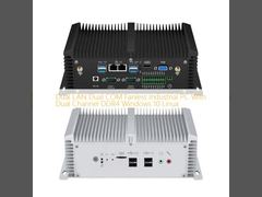 PC industriel sans ventilateur double LAN double COM Win10 Linux