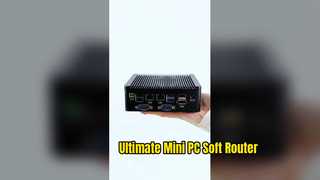 Mini PC industriel avec processeur Intel AlderLake N100, deux ports LAN, 4 ports série