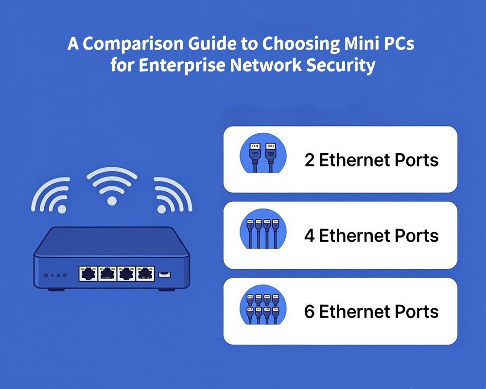 Derniers blogs de l'entreprise sur Double LAN 4 LAN ou 6 LAN ? Un guide comparatif pour choisir les Mini PC pour la sécurité réseau d'entreprise