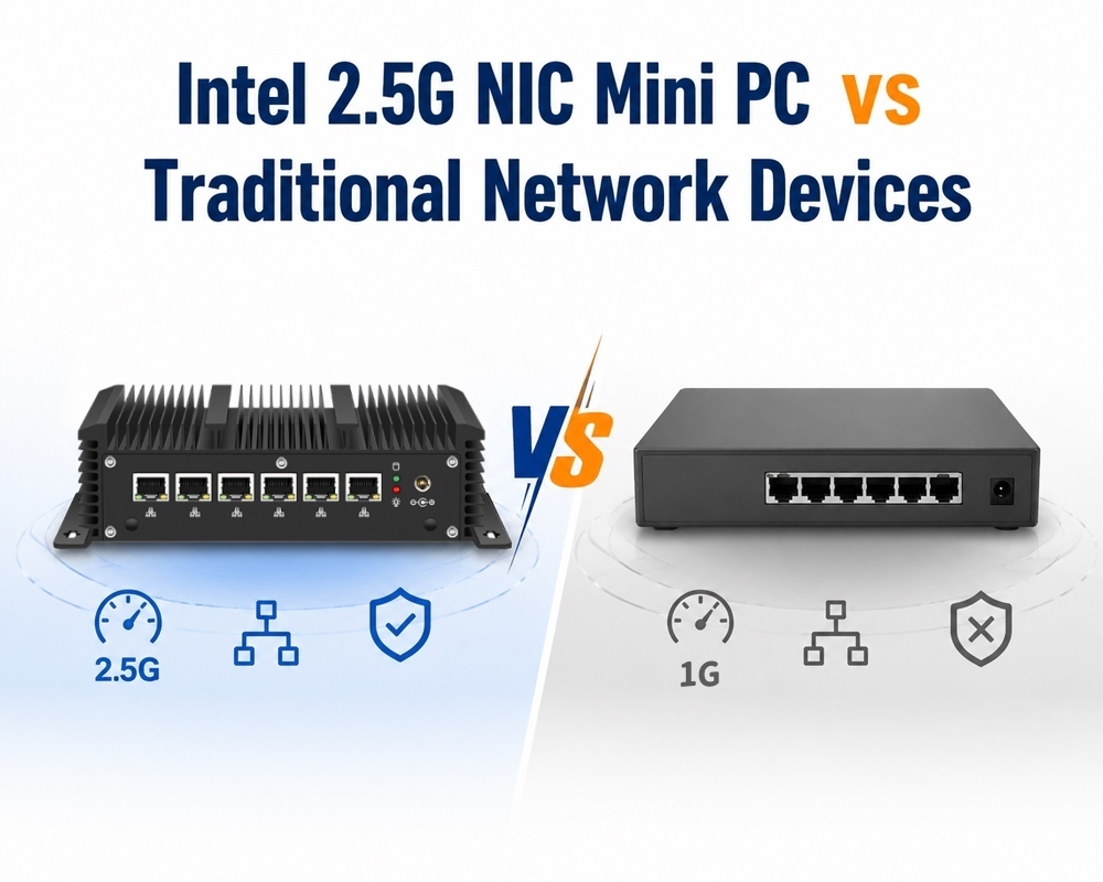Derniers blogs de l'entreprise sur Intel 2.5G Ethernet Mini PC VS périphériques de réseau traditionnels: Différences d'application pour les réseaux d'entreprise flexibles