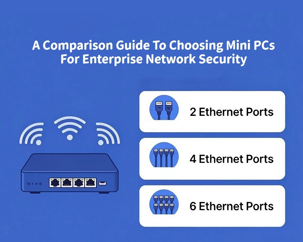 Derniers blogs de l'entreprise sur Double LAN 4 LAN ou 6 LAN ? Un guide comparatif pour choisir les Mini PC pour la sécurité réseau d'entreprise
