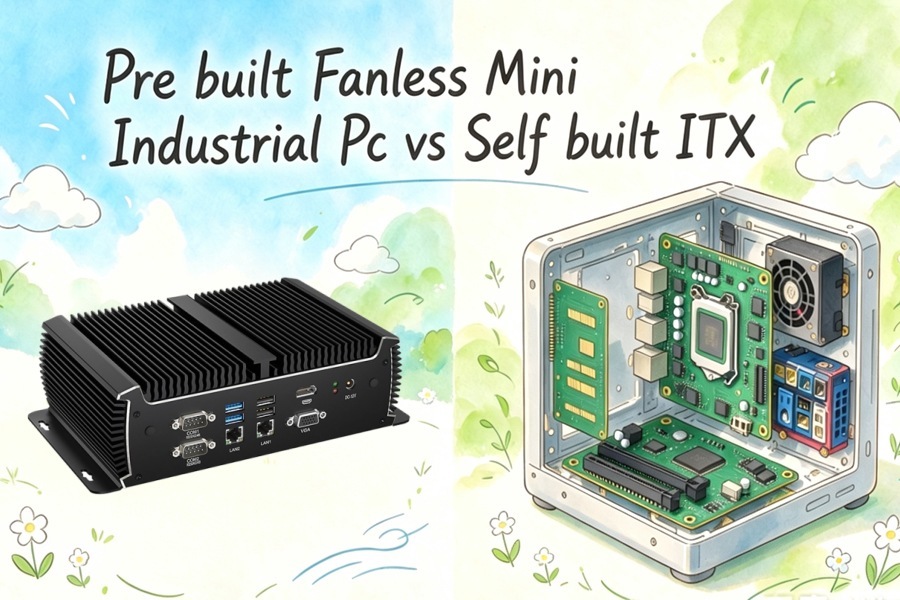Derniers blogs de l'entreprise sur Pre built Fanless Mini Industrial Pc vs Self built ITX: Total Cost and Setup Effort Compared