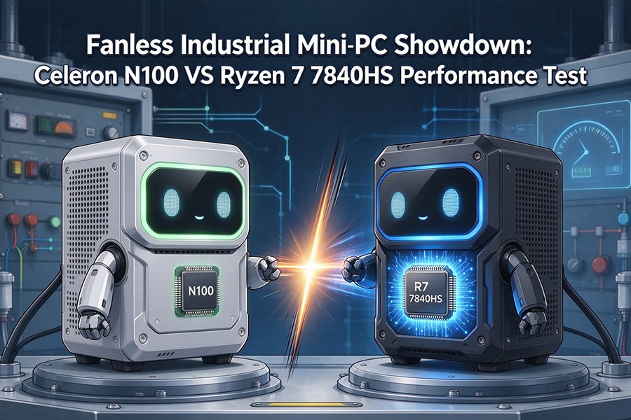 Derniers blogs de l'entreprise sur Fanless Industrial Mini PC Showdown: Celeron N100 VS Ryzen 7 7840HS Performance Test