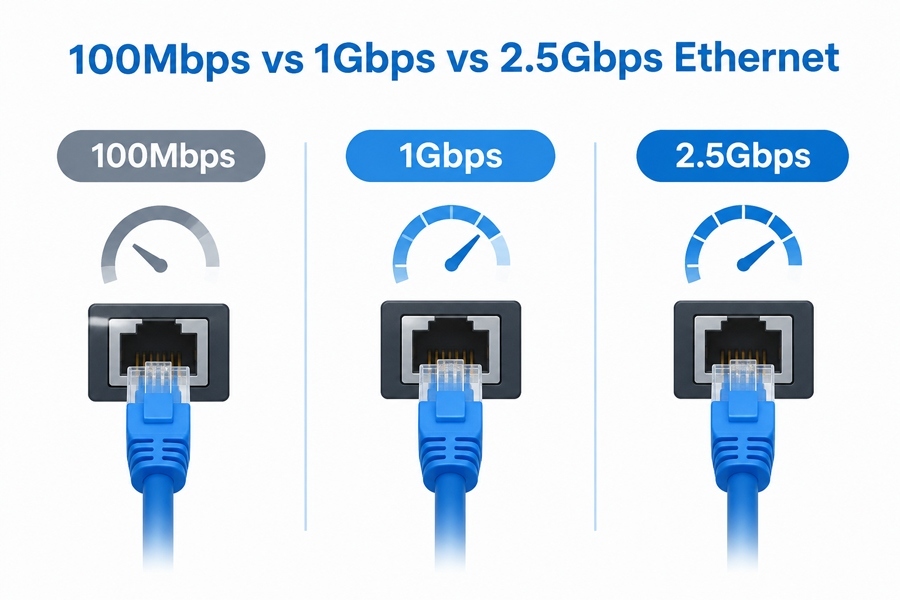 Derniers blogs de l'entreprise sur 100 Mbps contre 1 Gbps contre 2,5 Gbps Ethernet : comment la vitesse du réseau des PC industriels affecte la latence