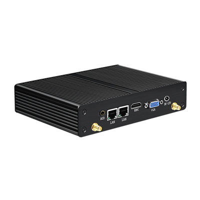 acheter Intel Pentium PC industriel sans ventilateur avec châssis noir, stockage SSD mSATA et HDMI online manufacture
