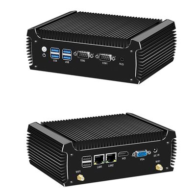 acheter Intel Core i3 7100U Mini PC avec 2 LAN 2 COM PC industriel sans ventilateur fabrication en ligne