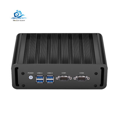 acheter Mini PC industriel sans ventilateur en noir avec une RAM DDR3 de 12 V et une garantie d'un an fabrication en ligne