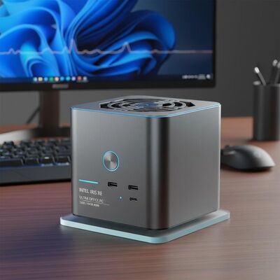 acheter Ordinateur de bureau compact avec carte graphique Intel Iris Xe intégrée offrant 32 Go ou 64 Go de ROM, conçu pour les tâches de bureau et la performance fabrication en ligne