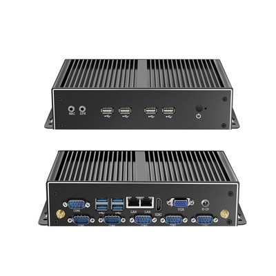 Acheter HLY Mini PC industriel sans ventilateur avec Intel Core i5 4200U à double Ethernet Gigabit et ports RS232 fabrication en ligne