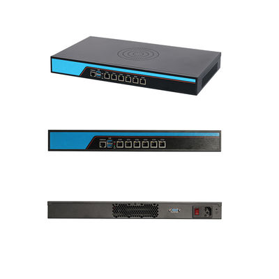 Intel Celeron J6412 Quad Core 4 Thread 6 LAN Linux 1U Serveur avec console et ventilateur