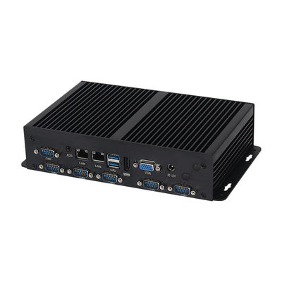 Dual LAN 6COM sans ventilateur Intel Mini PC Core Série Celeron 3855U Processeurs avec SSD MSATA