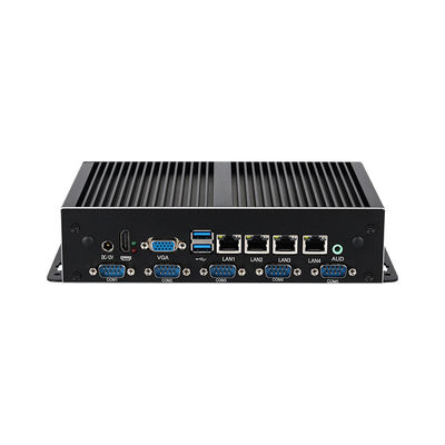 Mini-ordinateur industriel sans ventilateur de la série Intel 4 Gigabit Ethernet LAN 6COM