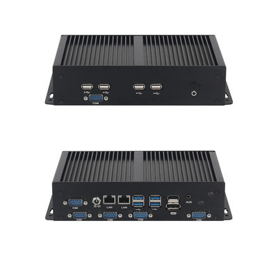 DDR4 Mini PC industriel sans ventilateur Dual LAN 6COM série Intel Core Celeron