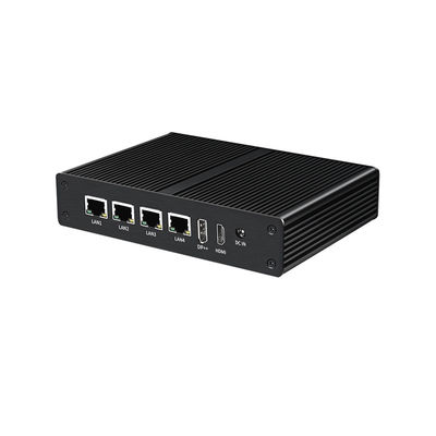 Mini-ordinateur sans ventilateur industriel Linux Intel N100 DDR4 16G RAM 4LAN Dual COM
