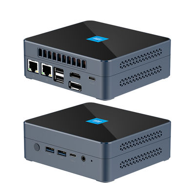 DDR5 Intel N200 Mini PC 32 Go Dual RJ45 2.5G LAN avec ventilateur pour le bureau à domicile