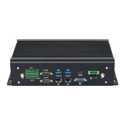 Intel Core I7 PC sans ventilateur industriel 1165G7 Mini PC avec double Ethernet Hexa COM