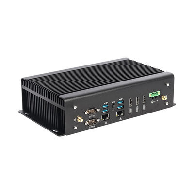 PC industriel sans ventilateur DDR4 Intel 11ème génération Core i7 10870H Mini PC avec GPIO Dual LAN 6COM