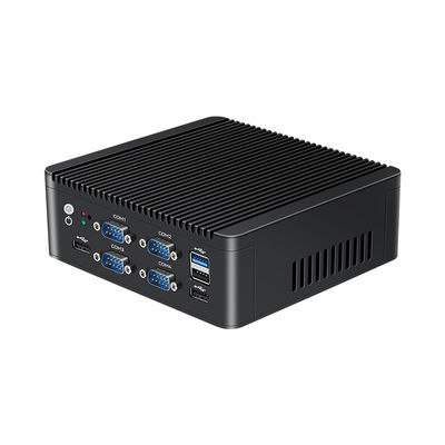 Intel N5000 J4125 Mini PC 4 cœurs avec LAN double 6 COM et DDR4 jusqu'à 8G