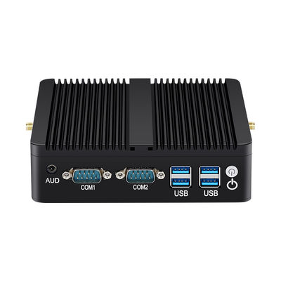PC sans ventilateur industriel Intel Mini avec le DDR4 8G MSATA SSD Dual LAN affichage HD Linux