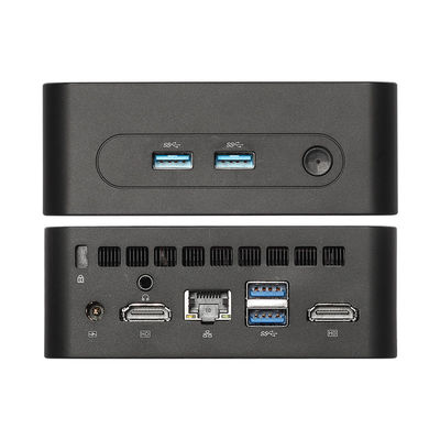Intel DDR4 Mini PC portable avec ventilateur de refroidissement WiFi Dual HD Prend en charge l'affichage 4K