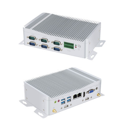 Intel Core i3 PC industriel sans ventilateur Mini PC avec GPIO et DDR4 16G 6COM
