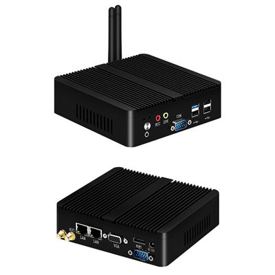 Intel Celeron J6412 PC industriel sans ventilateur avec double LAN et DDR4 jusqu'à 16 Go
