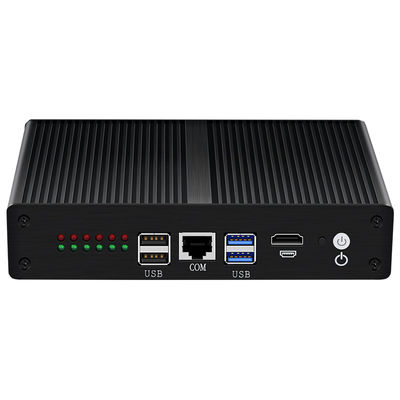 Intel Pentium 4405U Mini PC routeur avec 6 Ethernet noir châssis en aluminium