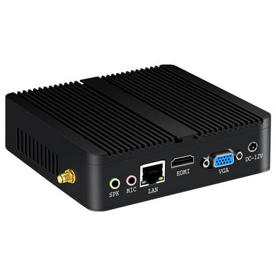 Unique Ethernet Mini PC sans ventilateur 6USB Interfaces Protable Ordinateur pour le bureau à domicile