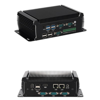 Intel N97 Mini PC sans ventilateur PC industriel 16 Go avec 2 LAN 6 COMs