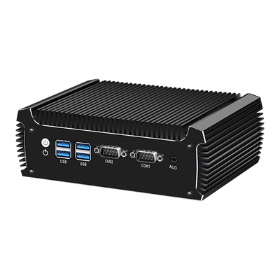 Mini PC Intel Core i5 8250U avec 16 Go et 2 ports COM, 2 ports LAN, PC industriel sans ventilateur