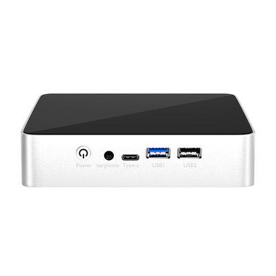 Intel N100 Prise en charge de 16 Go avec ventilateur et 4 USB 2 LAN 2 HDMI Mini PC