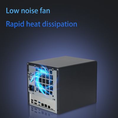 Serveur NAS N100 6 baies - Interface hôte : boîtier de stockage en réseau (NAS)