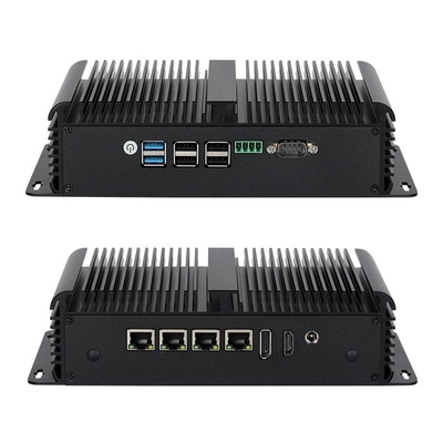 Processeur Intel N100 avec quatre LAN, double COM et six USB, Mini PC industriel