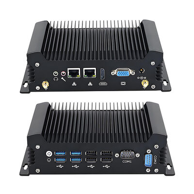 PC sans ventilateur industriel Intel Core I5 10310U Processeur 2 GbE RJ45 Realtek 8111H LAN 2 DB9 COM Win10 WES10 LINUX MINI Ordinateur